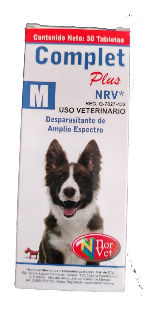 Complet Plus M, perro mediano. 30 tabletas
