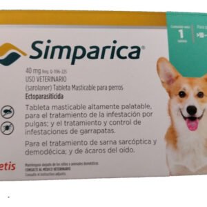 Masticable perros Simp 40mg turquesa 1 Tab 10-20k