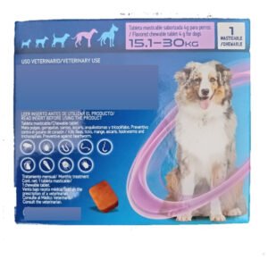 Masticable Spectra morado perros 15.1-30 kg, 1 tableta