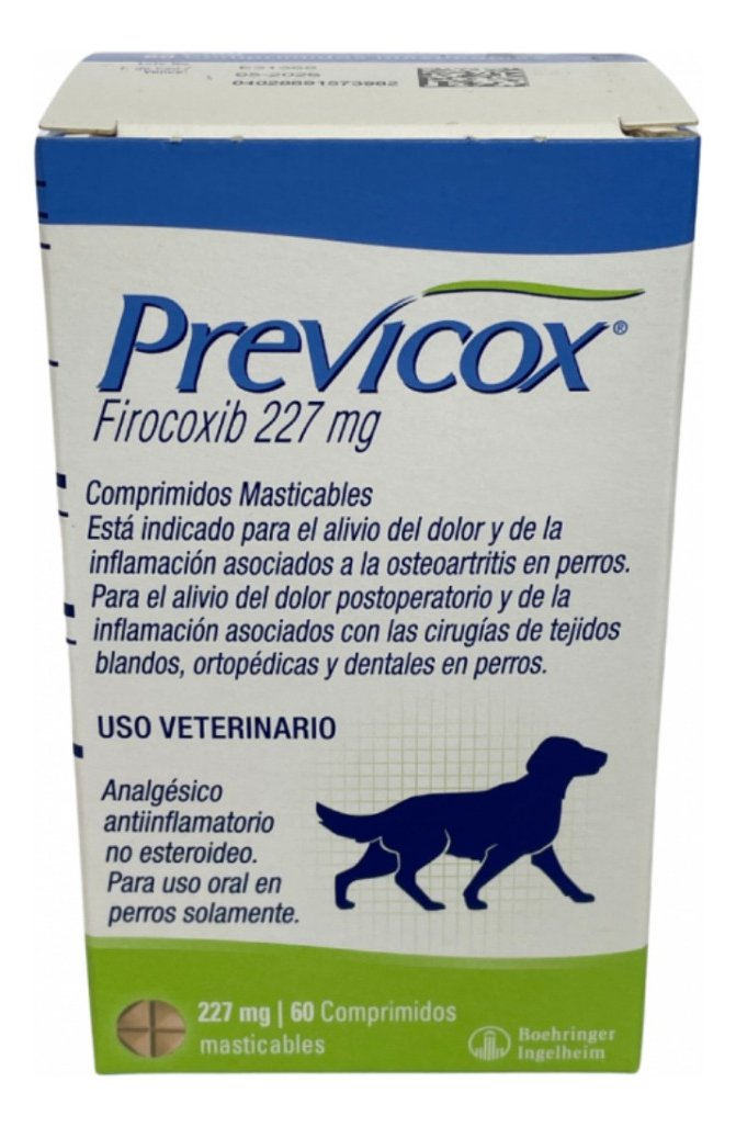 Previcox 227mg, 60 tabletas perro grande