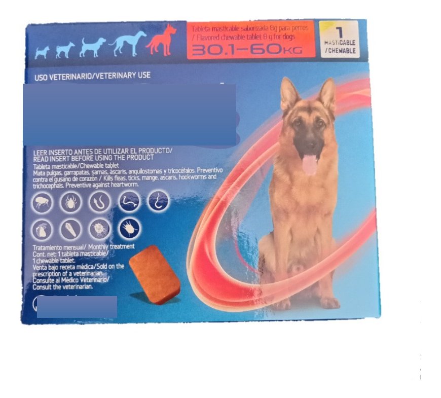 Masticable Spectra Rojo perros 30.1-60 kg, 1 tableta