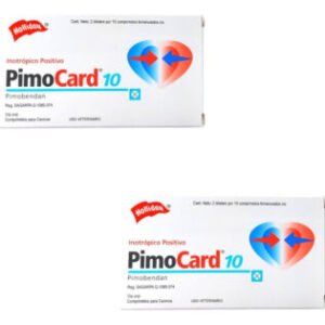Pimocard 10, 2 piezas con 20 tab c/u