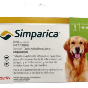 Masticable perros Simp 80mg verde 1 Tab 20-40kg