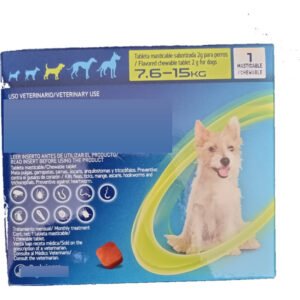 Masticable Spectra verde perros 7.5-15 kg, 1 tableta