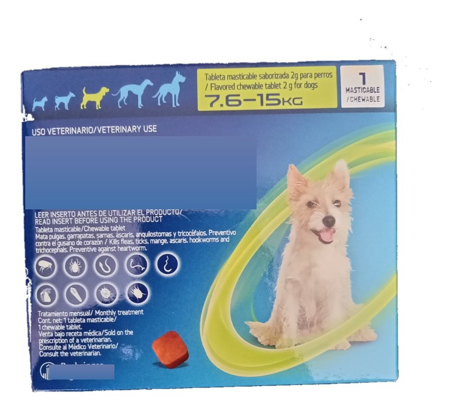 Masticable Spectra verde perros 7.5-15 kg, 1 tableta