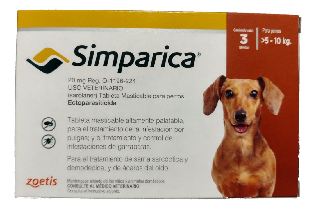 Masticable perros Simp 20mg cafe 3 Tab 5-10kg