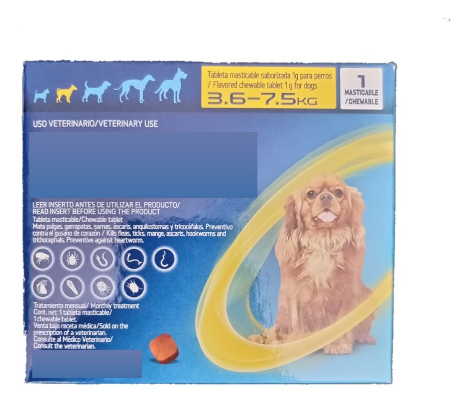 Masticable Spectra Amarillo perros 3.5-7.5 kg, 1 tableta