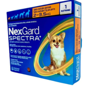 NEXGARD SPECTRA XS NARANJA 2-3.5 KG 1 Tableta