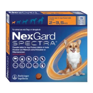 NEXGARD SPECTRA XS NARANJA / 2-3.5 KG / 3tabletas
