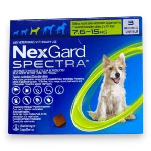 NEXGARD SPECTRA M VERDE / 7.5-15 KG / 3tabletas