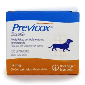 PREVICOX "S" PERRO CHICO 60 TAB 57 MG