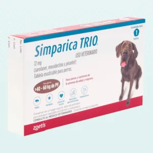 SIMPARICA TRIO BROWN 72 MG 40.1- 60 KG / 1tbs