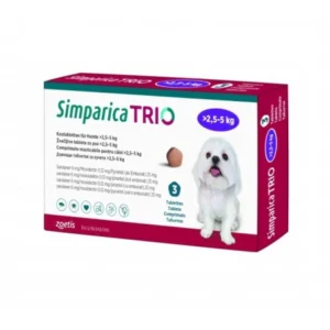 SIMPARICA TRIO PURPLE 6 MG 2.6 KG / 3tbs