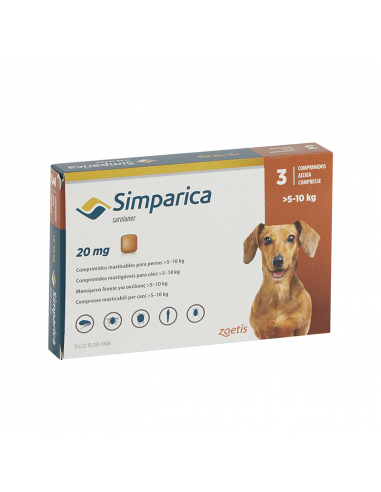 SIMPARICA 20 MG 5-10 KG / 3tbs