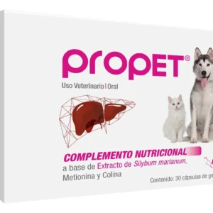 Propet 30 Caps De Gel Hepatoprotector Natural Perros Y Gatos