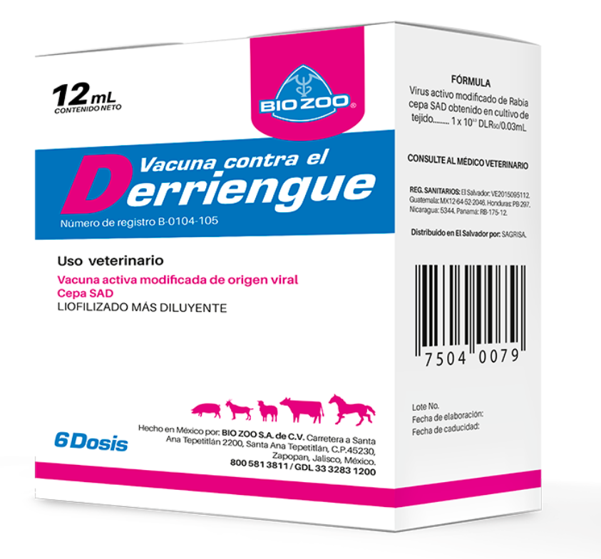 Vacuna contra el Derriengue 6 dosis